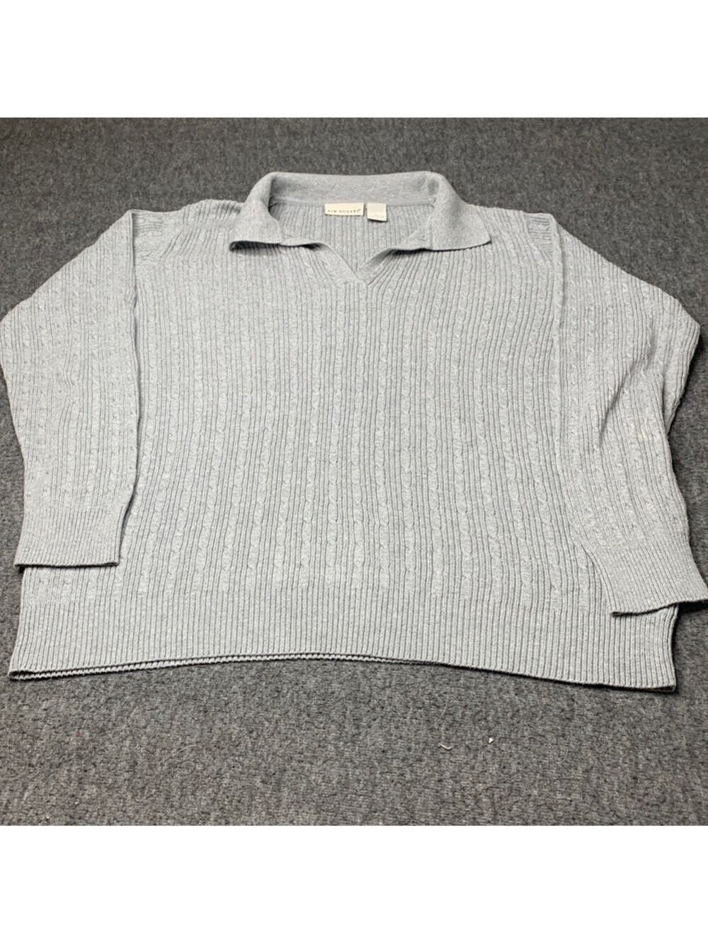 ❤️❤️Kim Rogers Gray Sweater Size XL